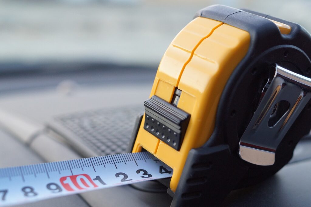 Tape measure for woodworking projects