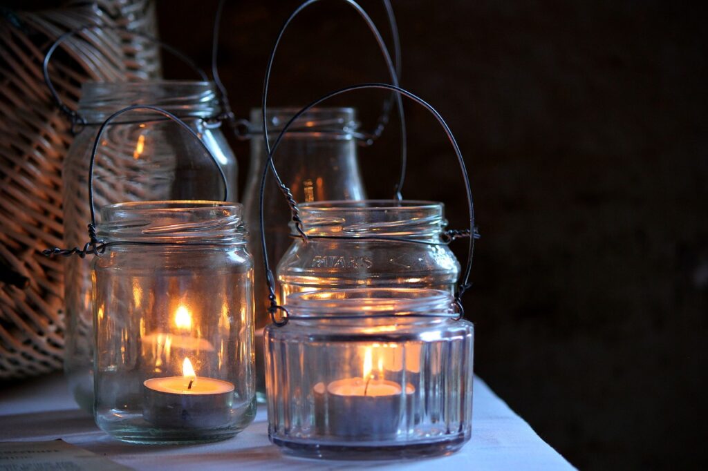 Mason Jar Candle from Repurpose Household Items