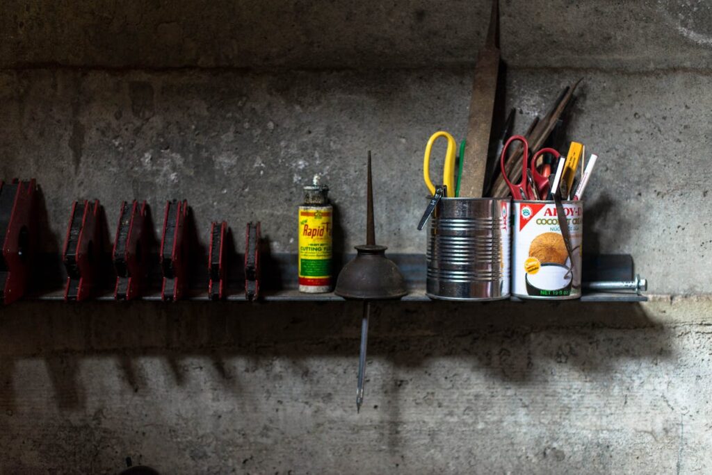 DIY Floating Shelf for Garage Storage