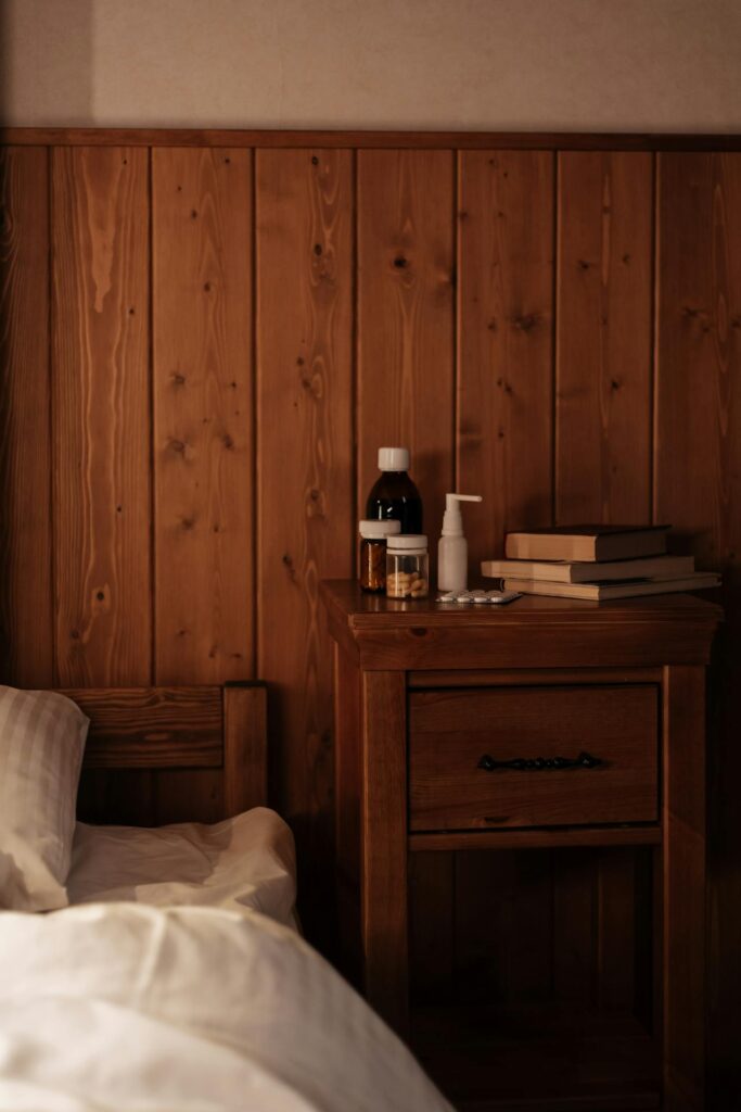 Wall Paneling by Bed